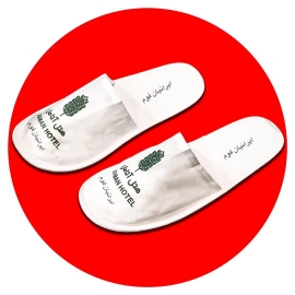 دمپایی هتلی طرح دار 